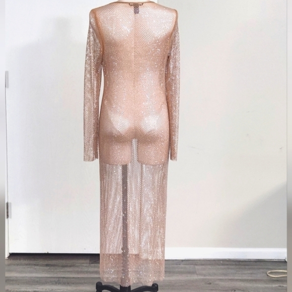 New!Victoria's Secret Shine Mesh Long Slip  Dress - Picture 7 of 9